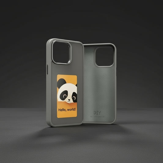 DIY Smart Eink 4 Colors Display Screen NFC Phone Case for Phone 13 14 15Pro Max Magic Designer Casing Phone Back Cover