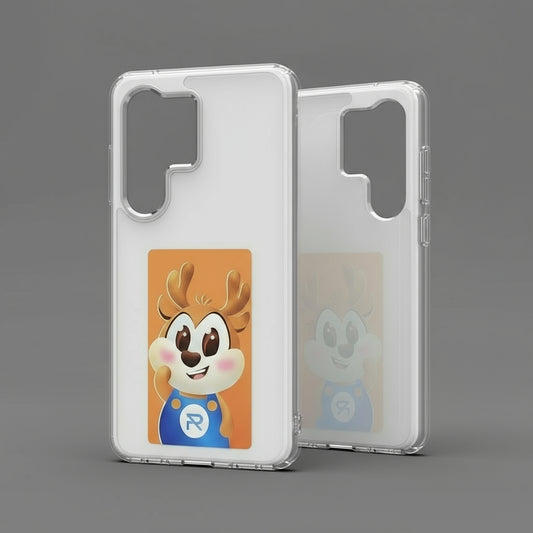 For Samsung Galaxy S25Ultra S24 S23 AI Smart Four-Color Diy E-Ink Screen Case with NFC High End Frosted Covers Mobile Phone Case