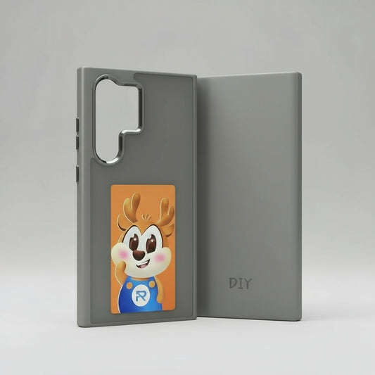 For Samsung Galaxy S25Ultra S24 S23 AI Smart Four-Color Diy E-Ink Screen Case with NFC High End Frosted Covers Mobile Phone Case